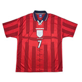 Buy 1997/99 ENGLAND BECKHAM 7 AWAY SHIRT (L) UMBRO ~ Free worldwide shipping available ~ Authentic Vintage Football Shirts from Cult Kits