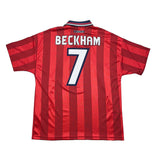 Buy 1997/99 ENGLAND BECKHAM 7 AWAY SHIRT (L) UMBRO ~ Free worldwide shipping available ~ Authentic Vintage Football Shirts from Cult Kits