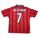 Buy 1997/99 England Beckham 7 Away Shirt (M) Umbro ~ Free worldwide shipping ~ Authentic Vintage Football Shirts from Cult Kits