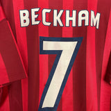 Shop 1997/99 ENGLAND BECKHAM #7 AWAY SHIRT (M) UMBRO, classic football shirts, vintage football shirts & retro soccer jerseys at Cult Kits