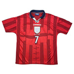 Buy 1997/99 England Beckham 7 Away Shirt (M) Umbro ~ Free worldwide shipping ~ Authentic Vintage Football Shirts from Cult Kits