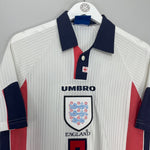 Shop 1997/99 ENGLAND BECKHAM #7 HOME SHIRT (M) UMBRO, classic football shirts, vintage football shirts & retro soccer jerseys at Cult Kits