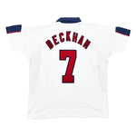 Buy 1997/99 England Beckham 7 Home Shirt (XL) Umbro ~ Free worldwide shipping available ~ Authentic Vintage Football Shirts from Cult Kits