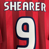 Shop 1997/99 ENGLAND SHEARER #9 AWAY SHIRT (XL) UMBRO, classic football shirts, vintage football shirts & retro soccer jerseys at Cult Kits