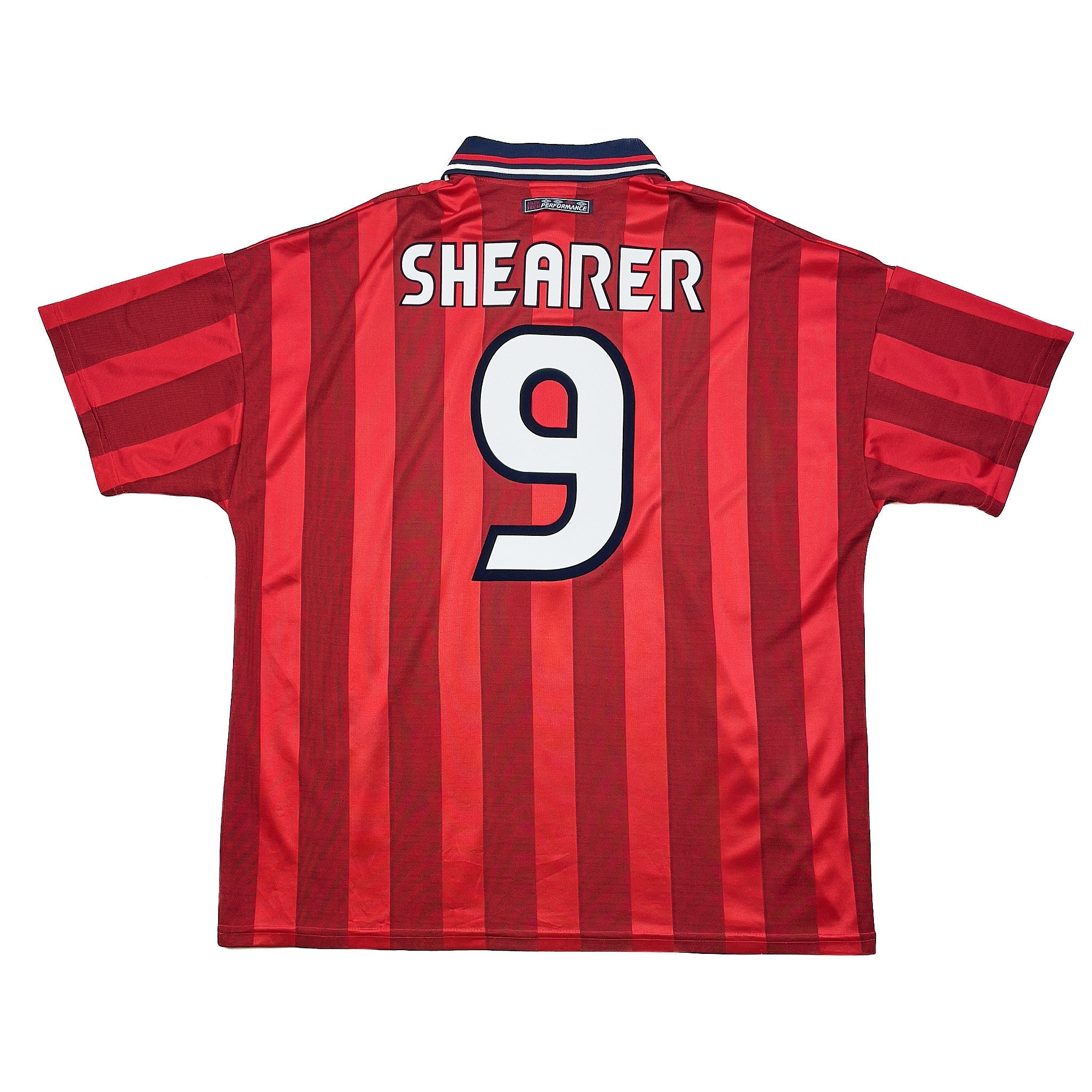 Buy 1997/99 England Shearer 9 Away Shirt (XXL) Umbro ~ Free worldwide shipping ~ Authentic Vintage Football Shirts from Cult Kits