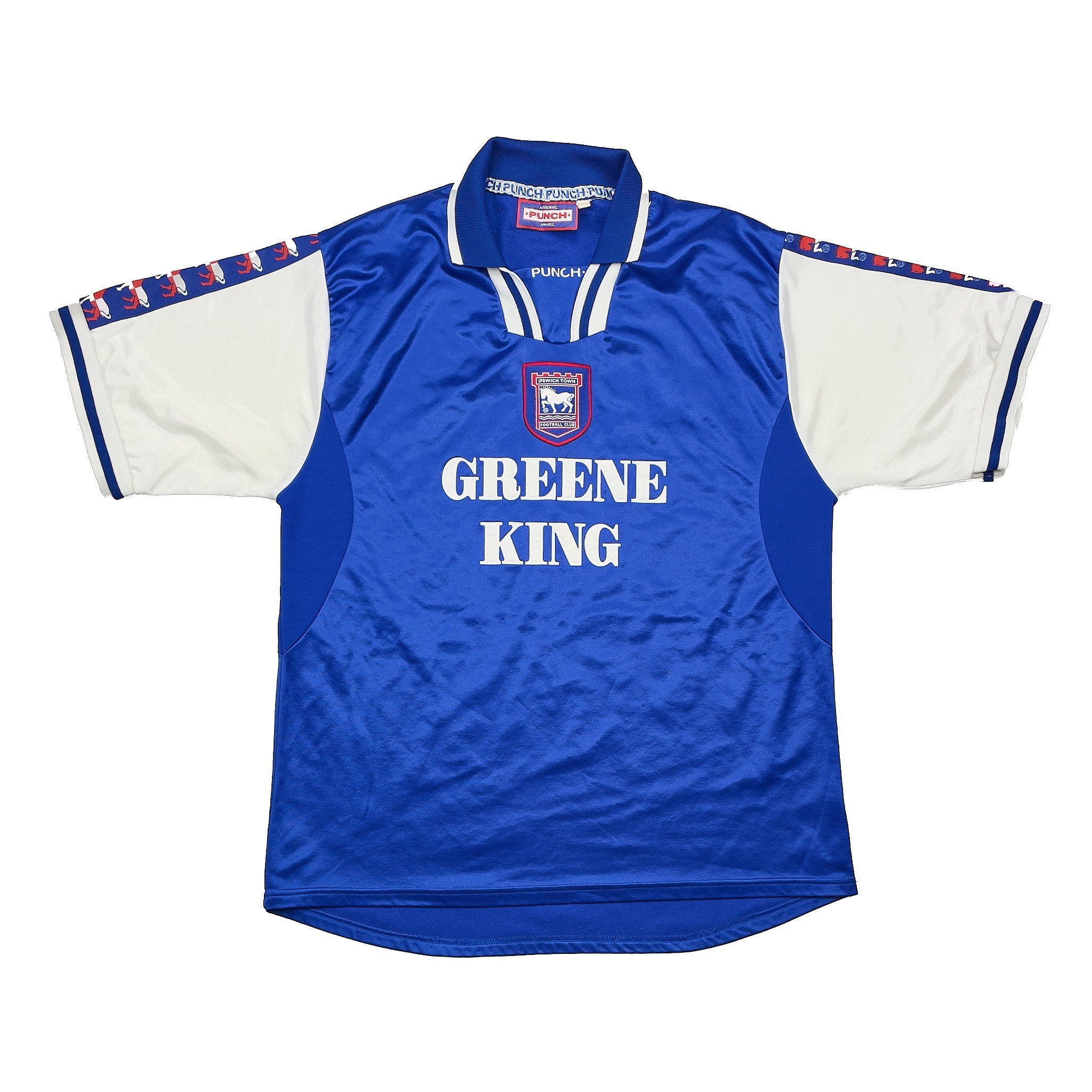 Buy 1997/99 Ipswich Town Home Shirt (L) Punch ~ Free worldwide shipping available ~ Authentic Vintage Football Shirts from Cult Kits