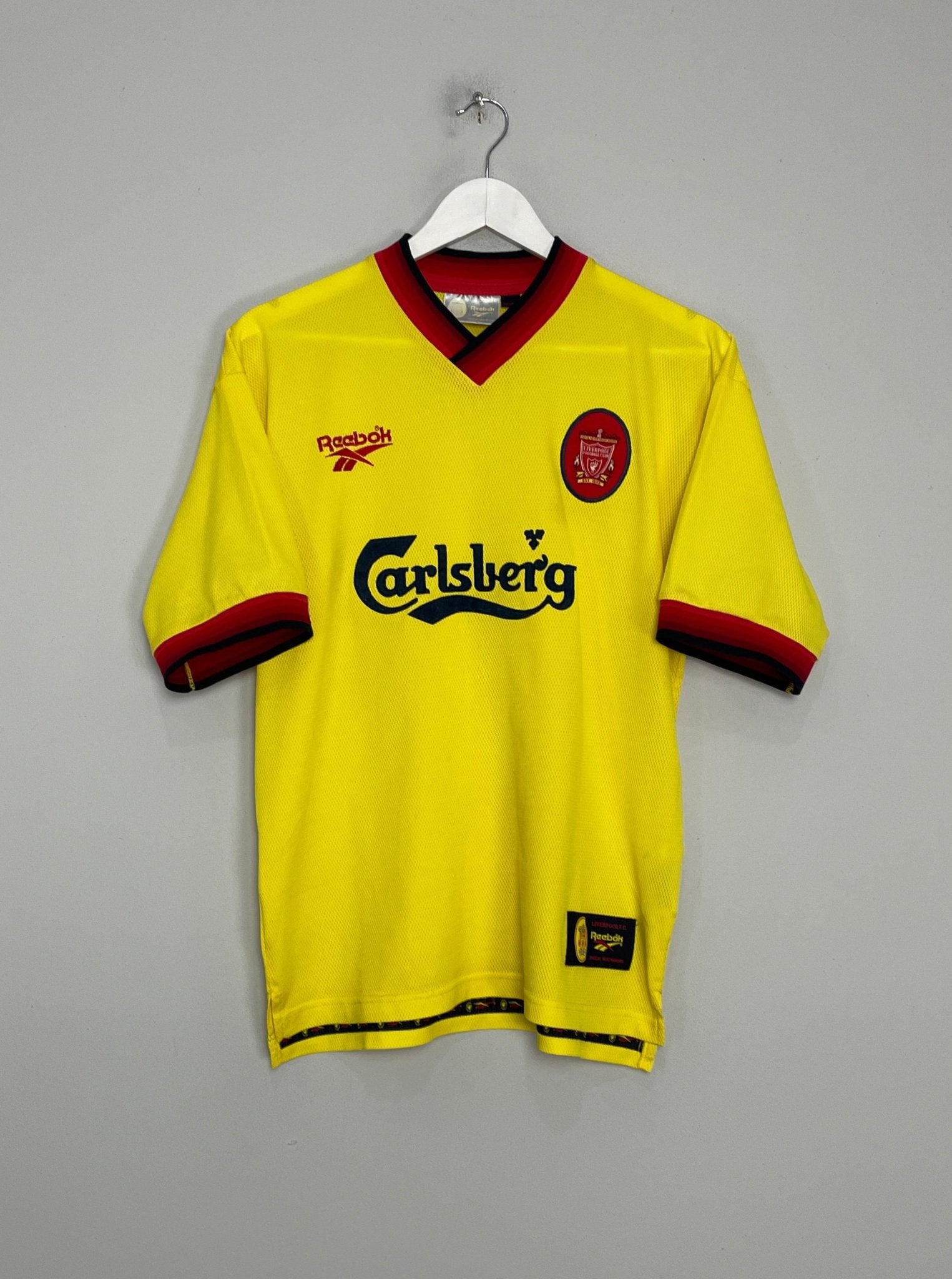 Shop 1997/99 LIVERPOOL AWAY SHIRT (M) REEBOK, classic football shirts, vintage football shirts & retro soccer jerseys at Cult Kits