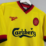 Shop 1997/99 LIVERPOOL AWAY SHIRT (M) REEBOK, classic football shirts, vintage football shirts & retro soccer jerseys at Cult Kits