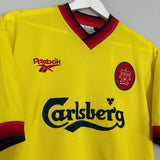 Shop 1997/99 LIVERPOOL AWAY SHIRT (M) REEBOK, classic football shirts, vintage football shirts & retro soccer jerseys at Cult Kits