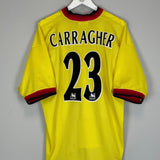 Shop 1997/99 LIVERPOOL CARRAGHER #23 AWAY SHIRT (XL) REEBOK, classic football shirts, vintage football shirts & retro soccer jerseys at Cult Kits