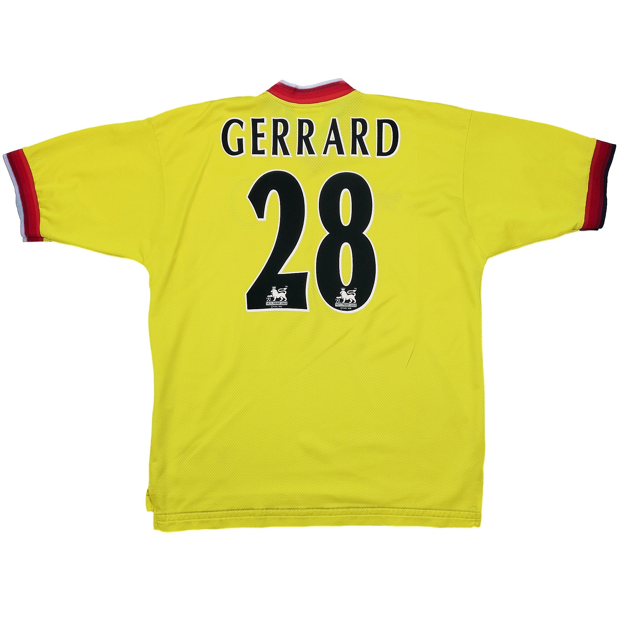 Buy 1997/99 LIVERPOOL GERRARD 28 AWAY SHIRT (L) REEBOK ~ Free worldwide shipping available ~ Authentic Vintage Football Shirts from Cult Kits