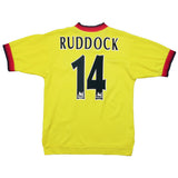 Buy 1997/99 Liverpool Ruddock 14 Away Shirt (S) Reebok ~ Free worldwide shipping ~ Authentic Vintage Football Shirts from Cult Kits