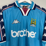 Shop 1997/99 MANCHESTER CITY HOME SHIRT (M) KAPPA, classic football shirts, vintage football shirts & retro soccer jerseys at Cult Kits