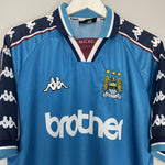 Shop 1997/99 MANCHESTER CITY HOME SHIRT (XL) KAPPA, classic football shirts, vintage football shirts & retro soccer jerseys at Cult Kits