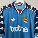 Shop 1997/99 MANCHESTER CITY HOME SHIRT (XL) KAPPA, classic football shirts, vintage football shirts & retro soccer jerseys at Cult Kits