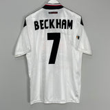 Shop 1997/99 MANCHESTER UNITED BECKHAM #7 AWAY SHIRT (L) UMBRO, classic football shirts, vintage football shirts & retro soccer jerseys at Cult Kits