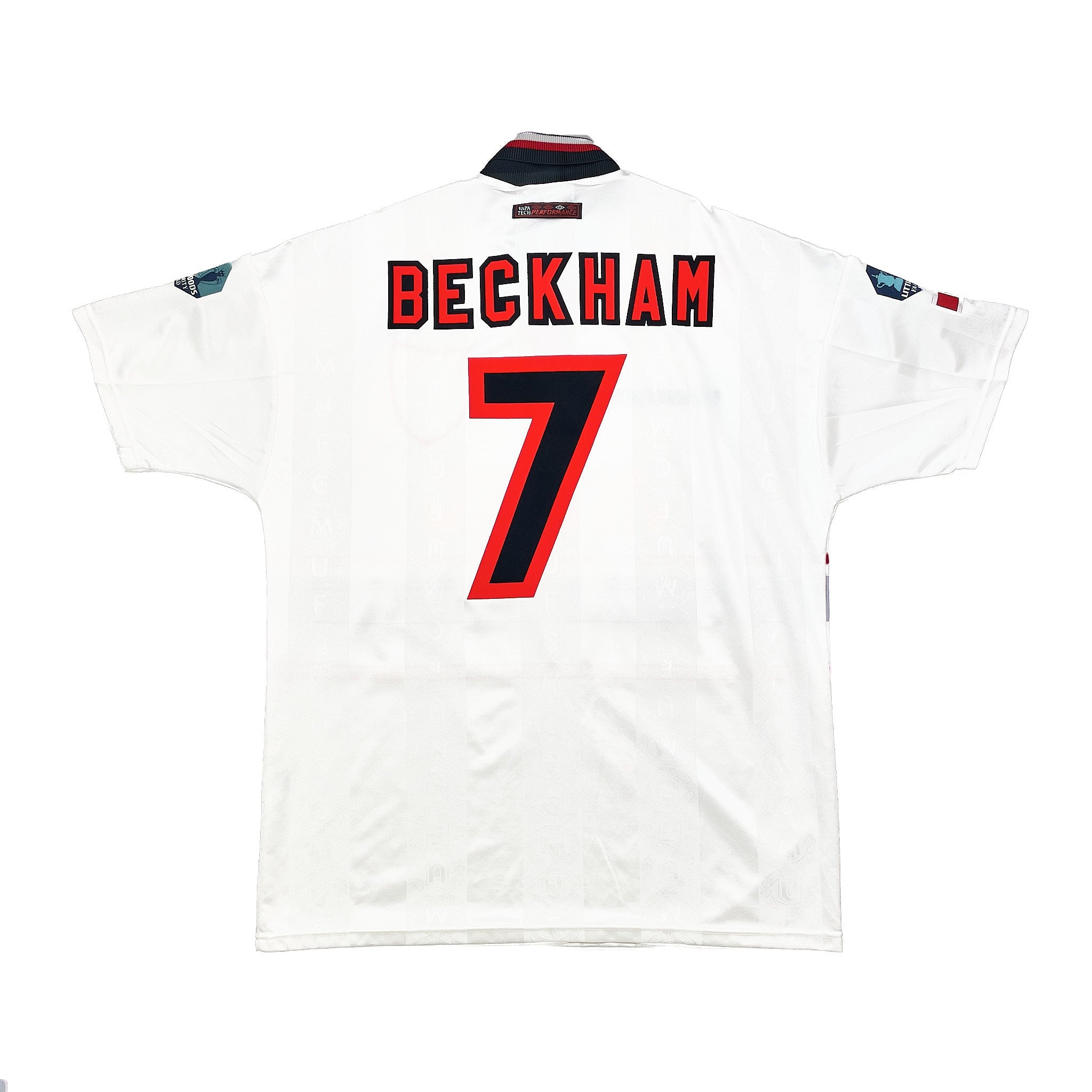 Buy 1997/99 Manchester United Beckham 7 Away Shirt (XL) Umbro ~ Free worldwide shipping available ~ Authentic Vintage Football Shirts from Cult Kits