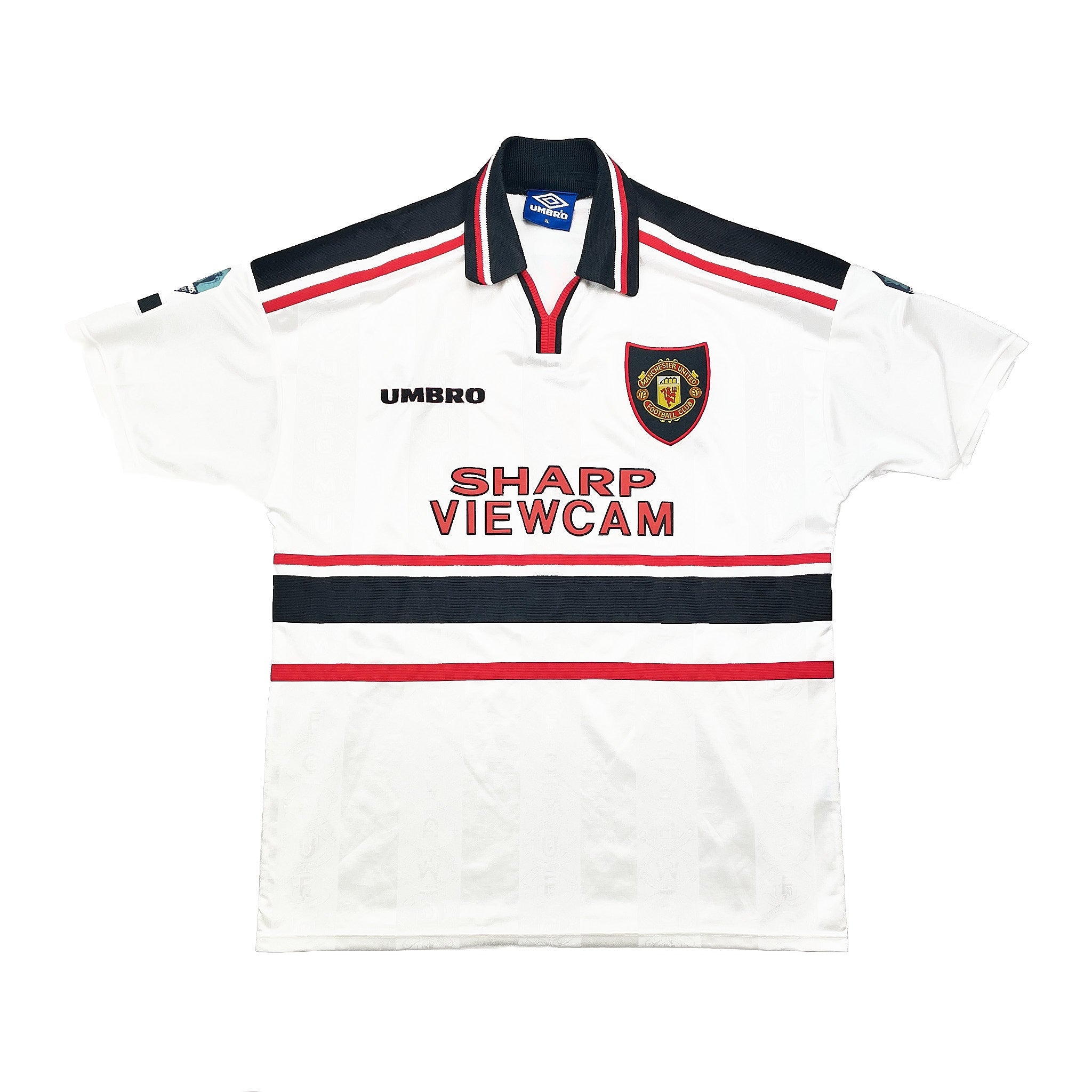 Buy 1997/99 Manchester United Beckham 7 Away Shirt (XL) Umbro ~ Free worldwide shipping available ~ Authentic Vintage Football Shirts from Cult Kits