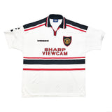 Buy 1997/99 Manchester United Beckham 7 C/L Away Shirt (XXL) Umbro ~ Free worldwide shipping available ~ Authentic Vintage Football Shirts from Cult Kits