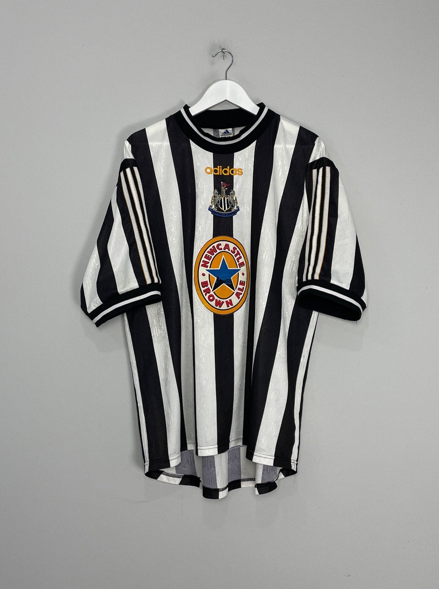 Shop 1997/99 NEWCASTLE SHEARER #9 HOME SHIRT (XL) ADIDAS, classic football shirts, vintage football shirts & retro soccer jerseys at Cult Kits