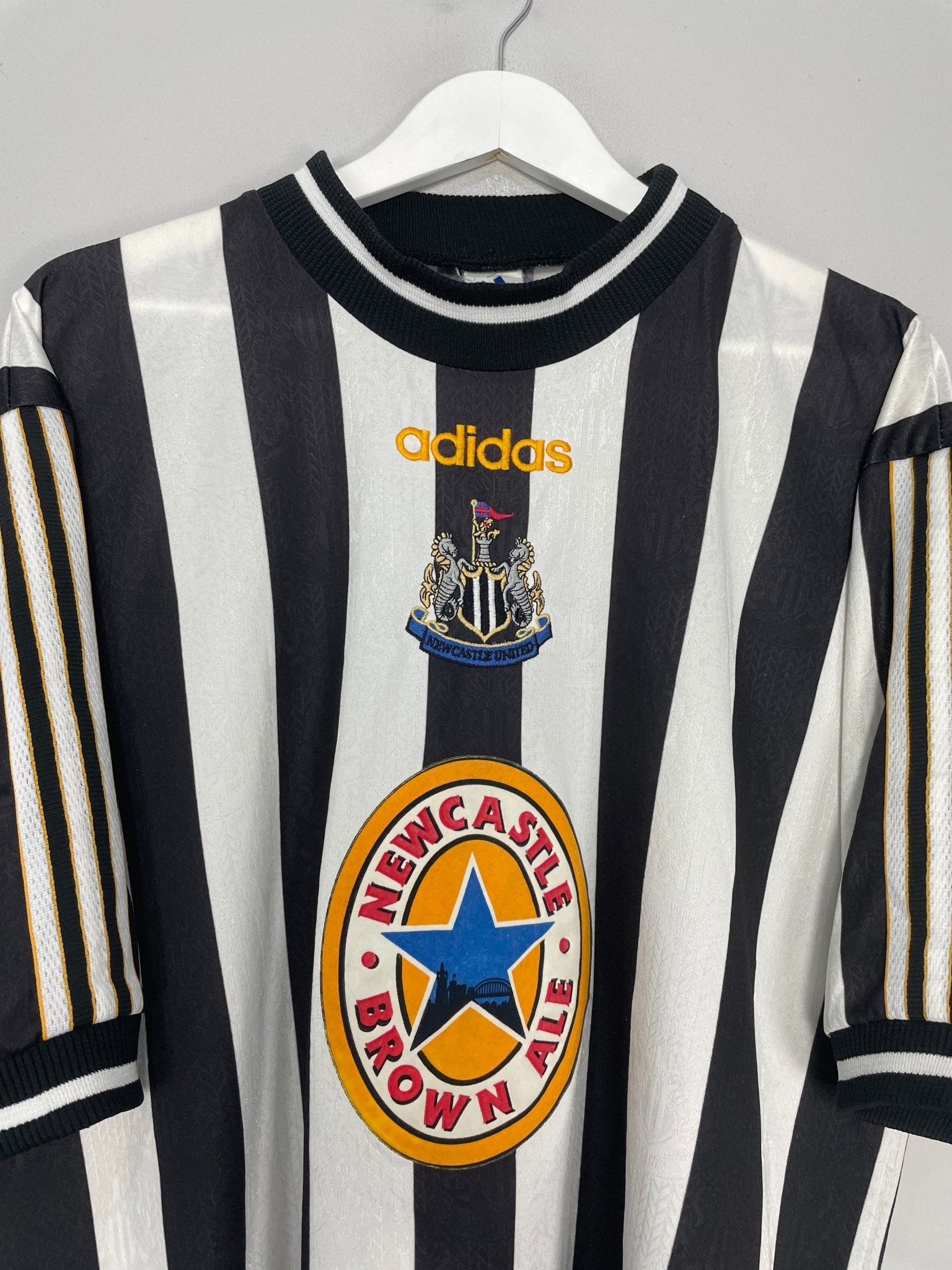 Shop 1997/99 NEWCASTLE SHEARER #9 HOME SHIRT (XL) ADIDAS, classic football shirts, vintage football shirts & retro soccer jerseys at Cult Kits
