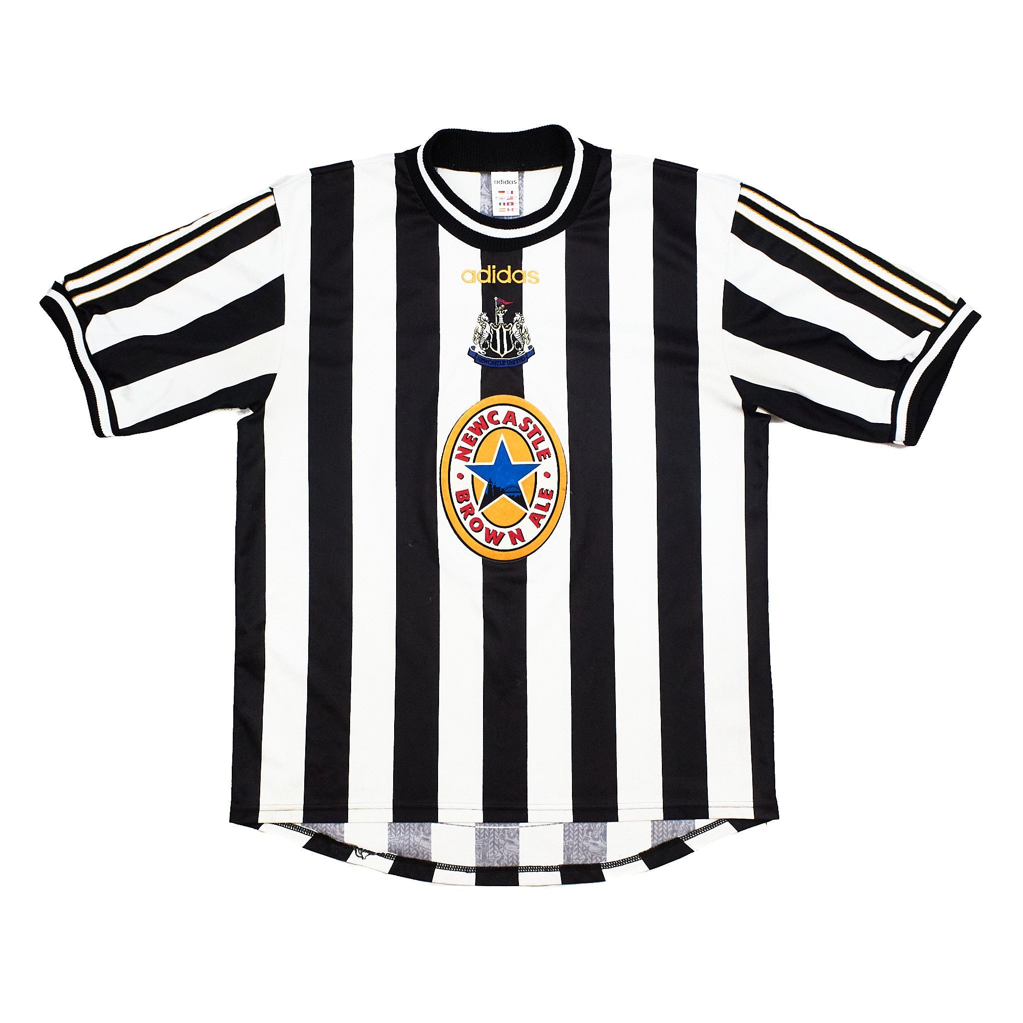 Buy 1997/99 Newcastle United 11 Home Shirt (L) Adidas ~ Free worldwide shipping ~ Authentic Vintage Football Shirts from Cult Kits