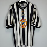 Shop 1997/99 NEWCASTLE UNITED SHEARER #9 HOME SHIRT (XL) ADIDAS, classic football shirts, vintage football shirts & retro soccer jerseys at Cult Kits