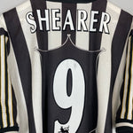 Shop 1997/99 NEWCASTLE UNITED SHEARER #9 HOME SHIRT (XL) ADIDAS, classic football shirts, vintage football shirts & retro soccer jerseys at Cult Kits