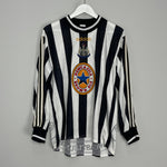 Shop 1997/99 NEWCASTLE UNITED 'THE MAN' #9 HOME SHIRT (M) ADIDAS, classic football shirts, vintage football shirts & retro soccer jerseys at Cult Kits