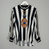 Shop 1997/99 NEWCASTLE UNITED 'THE MAN' #9 HOME SHIRT (M) ADIDAS, classic football shirts, vintage football shirts & retro soccer jerseys at Cult Kits