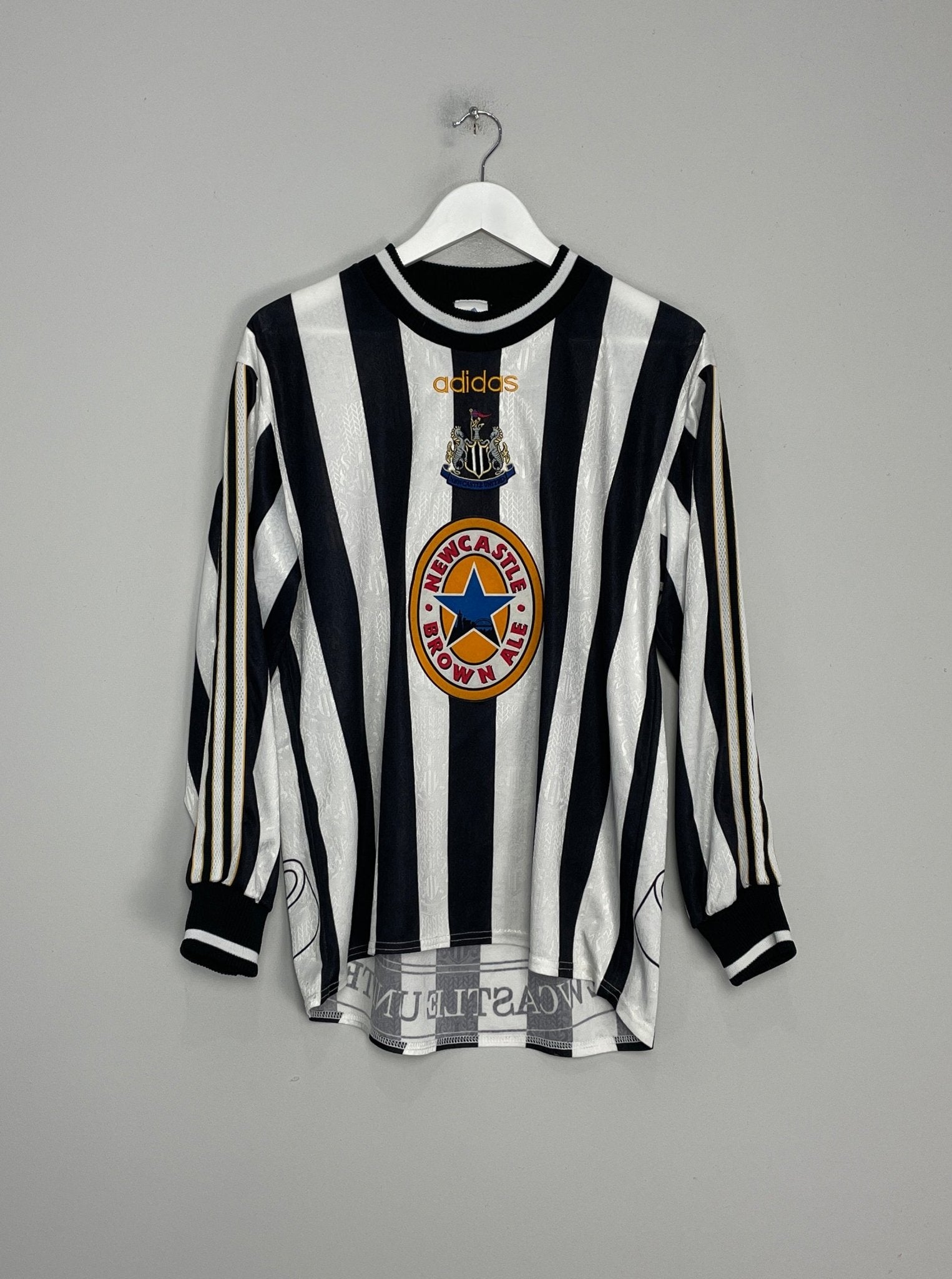 Shop 1997/99 NEWCASTLE UNITED 'THE MAN' #9 HOME SHIRT (M) ADIDAS, classic football shirts, vintage football shirts & retro soccer jerseys at Cult Kits