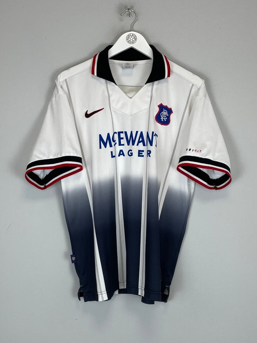 1997/99 RANGERS AWAY SHIRT (L) NIKE - Cult Kits - Large - Buy Vintage Football Shirts, Authentic Retro Football Shirts For Sale, Classic Football Shirts & Soccer Jersey