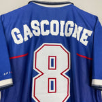Shop 1997/99 RANGERS GASCOIGNE #8 HOME SHIRT (L) NIKE, classic football shirts, vintage football shirts & retro soccer jerseys at Cult Kits