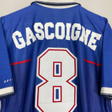 Shop 1997/99 RANGERS GASCOIGNE #8 HOME SHIRT (L) NIKE, classic football shirts, vintage football shirts & retro soccer jerseys at Cult Kits