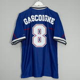 Shop 1997/99 RANGERS GASCOIGNE #8 HOME SHIRT (L) NIKE, classic football shirts, vintage football shirts & retro soccer jerseys at Cult Kits