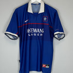 Shop 1997/99 RANGERS GASCOIGNE #8 HOME SHIRT (L) NIKE, classic football shirts, vintage football shirts & retro soccer jerseys at Cult Kits