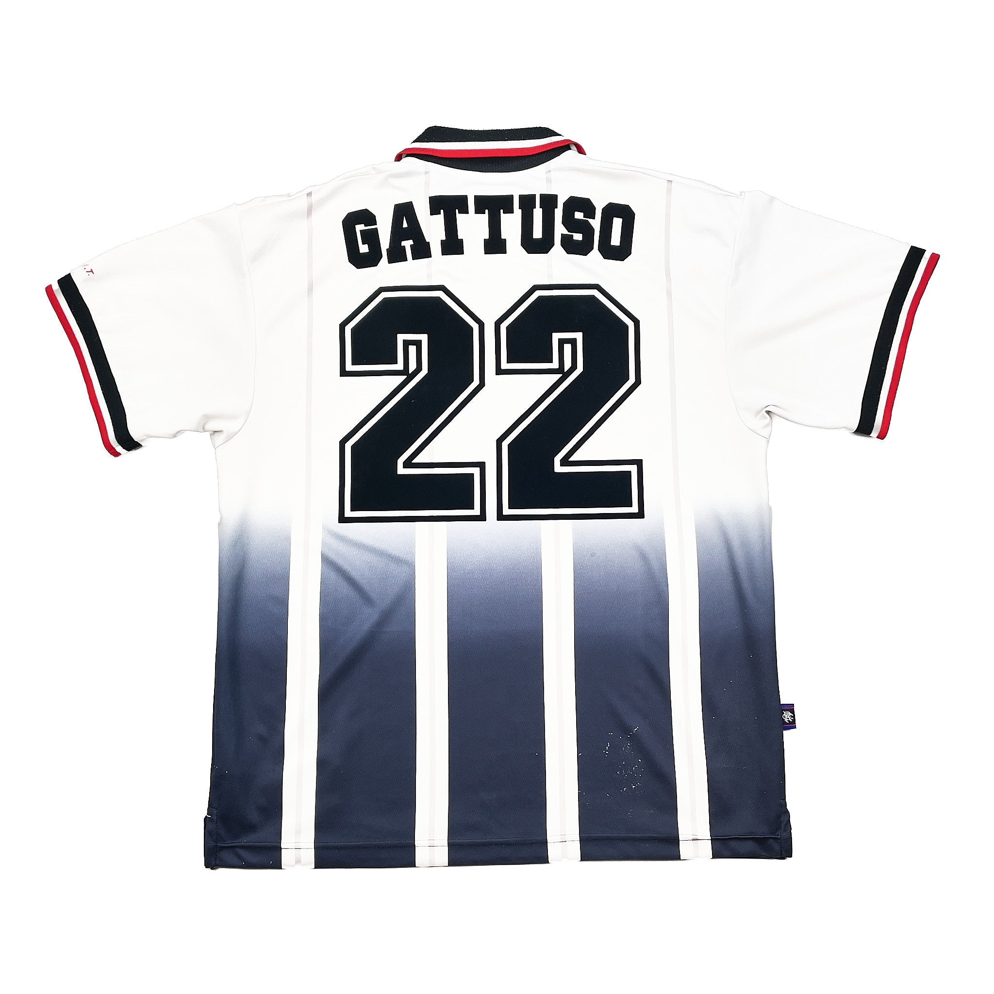 Buy 1997/99 RANGERS GATTUSO 22 AWAY SHIRT (L) NIKE ~ Free worldwide shipping available ~ Authentic Vintage Football Shirts from Cult Kits