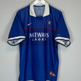 Shop 1997/99 RANGERS MARQUINHO #10 HOME SHIRT (XL) NIKE, classic football shirts, vintage football shirts & retro soccer jerseys at Cult Kits