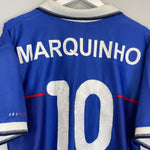 Shop 1997/99 RANGERS MARQUINHO #10 HOME SHIRT (XL) NIKE, classic football shirts, vintage football shirts & retro soccer jerseys at Cult Kits