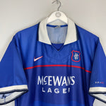 Shop 1997/99 RANGERS MARQUINHO #10 HOME SHIRT (XL) NIKE, classic football shirts, vintage football shirts & retro soccer jerseys at Cult Kits
