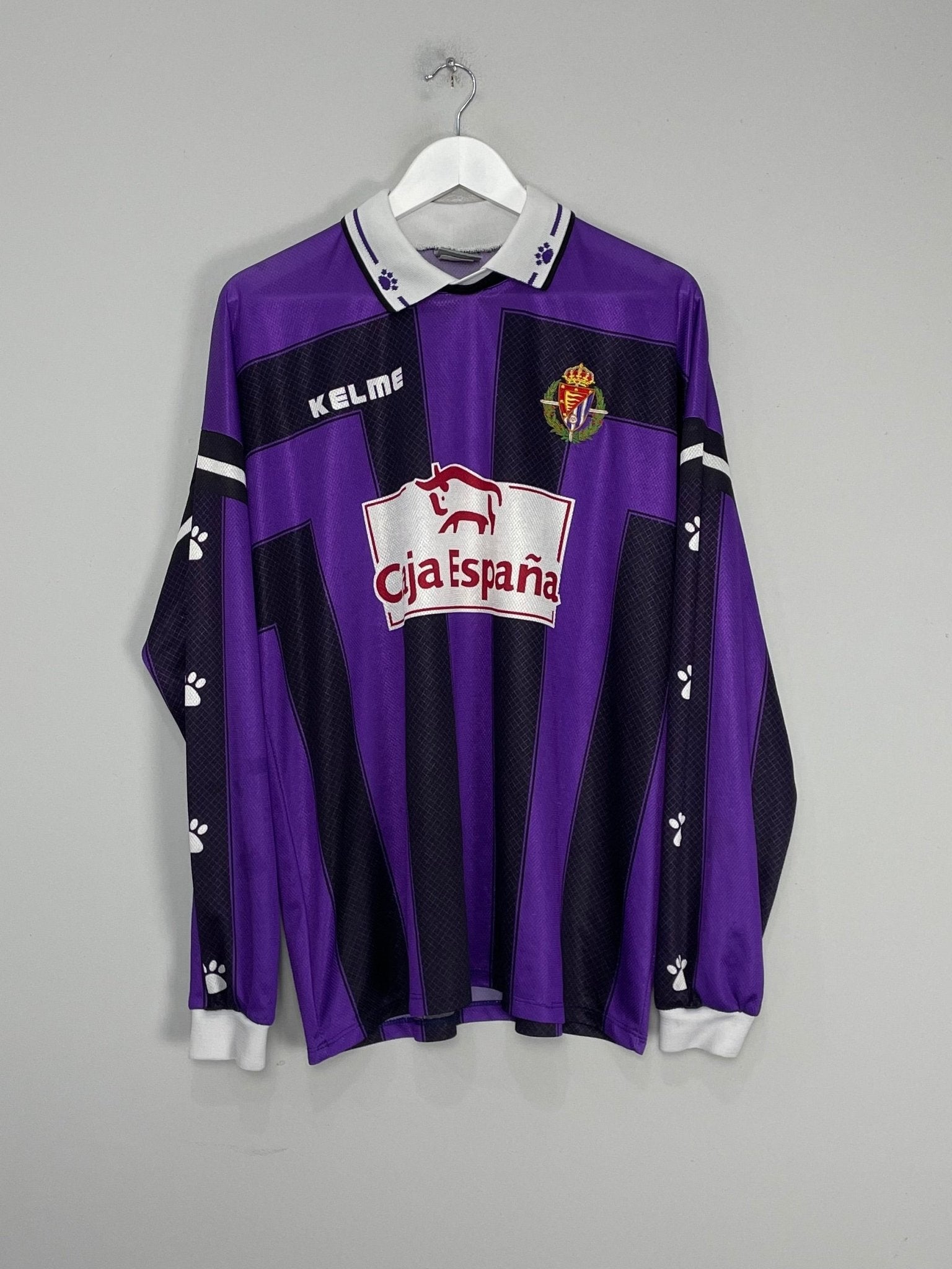 Shop 1997/99 REAL VALLADOLID #3 L/S AWAY SHIRT (XL) KELME, classic football shirts, vintage football shirts & retro soccer jerseys at Cult Kits