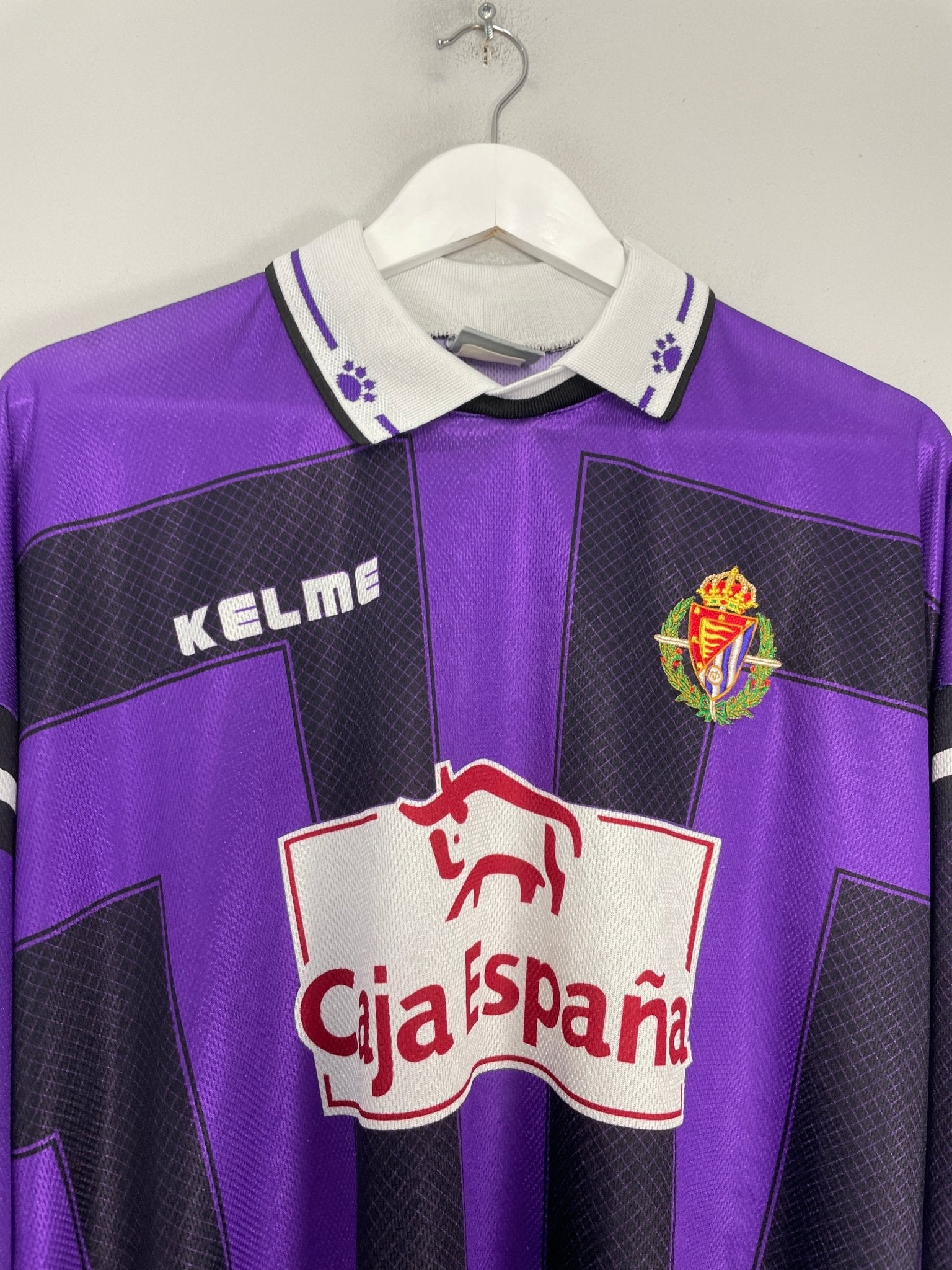Shop 1997/99 REAL VALLADOLID #3 L/S AWAY SHIRT (XL) KELME, classic football shirts, vintage football shirts & retro soccer jerseys at Cult Kits