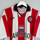 Shop 1997/99 SOUTHAMPTON HOME SHIRT (L) PONY, classic football shirts, vintage football shirts & retro soccer jerseys at Cult Kits