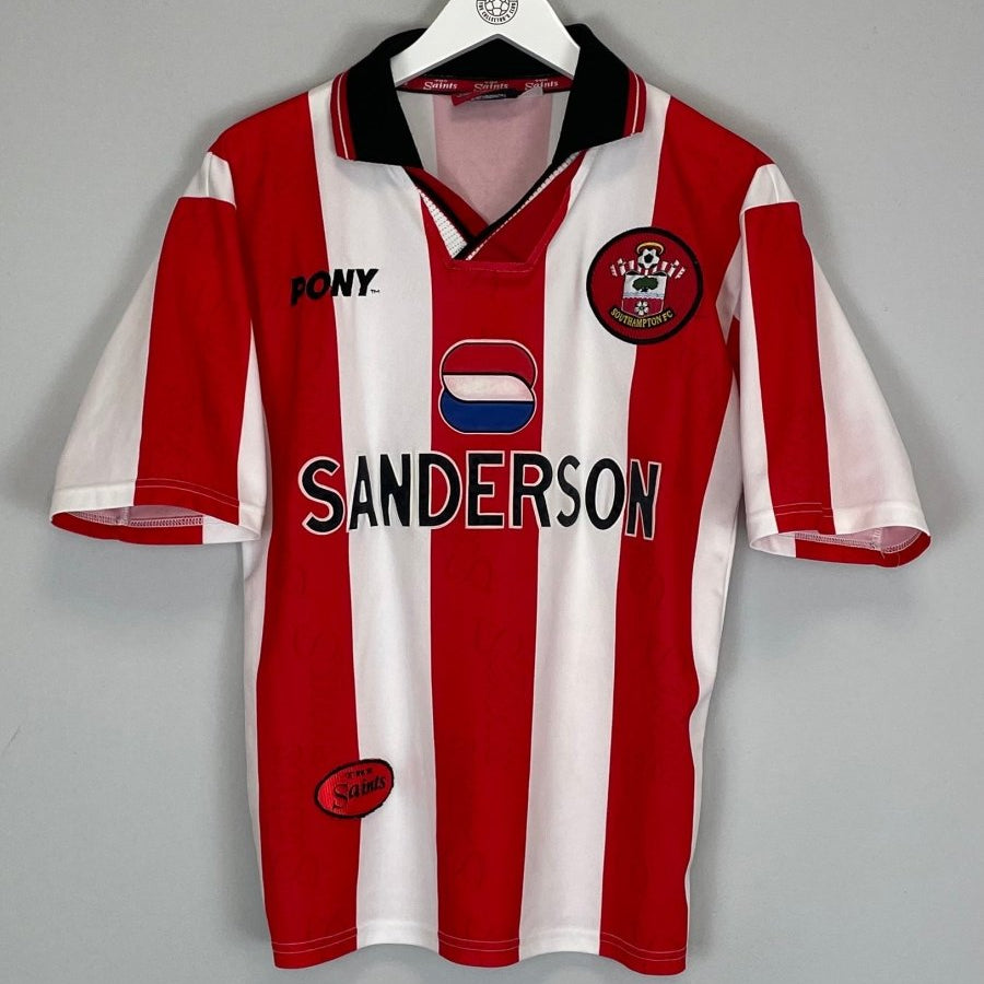 1997/99 SOUTHAMPTON HOME SHIRT (M) PONY - Cult Kits - Medium - Buy Vintage Football Shirts, Authentic Retro Football Shirts For Sale, Classic Football Shirts & Soccer Jersey