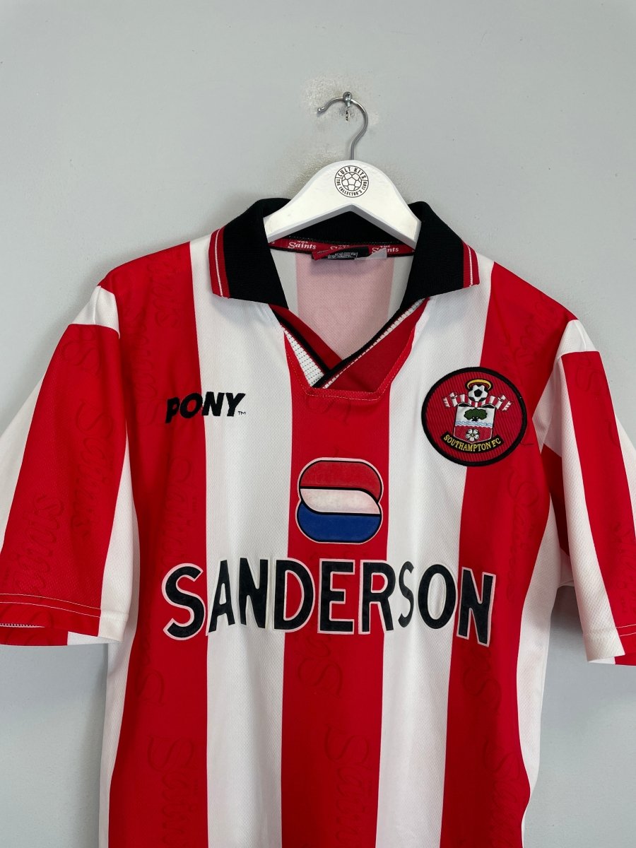 1997/99 SOUTHAMPTON HOME SHIRT (M) PONY - Cult Kits - Medium - Buy Vintage Football Shirts, Authentic Retro Football Shirts For Sale, Classic Football Shirts & Soccer Jersey