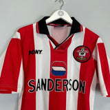 1997/99 SOUTHAMPTON HOME SHIRT (M) PONY - Cult Kits - Medium - Buy Vintage Football Shirts, Authentic Retro Football Shirts For Sale, Classic Football Shirts & Soccer Jersey