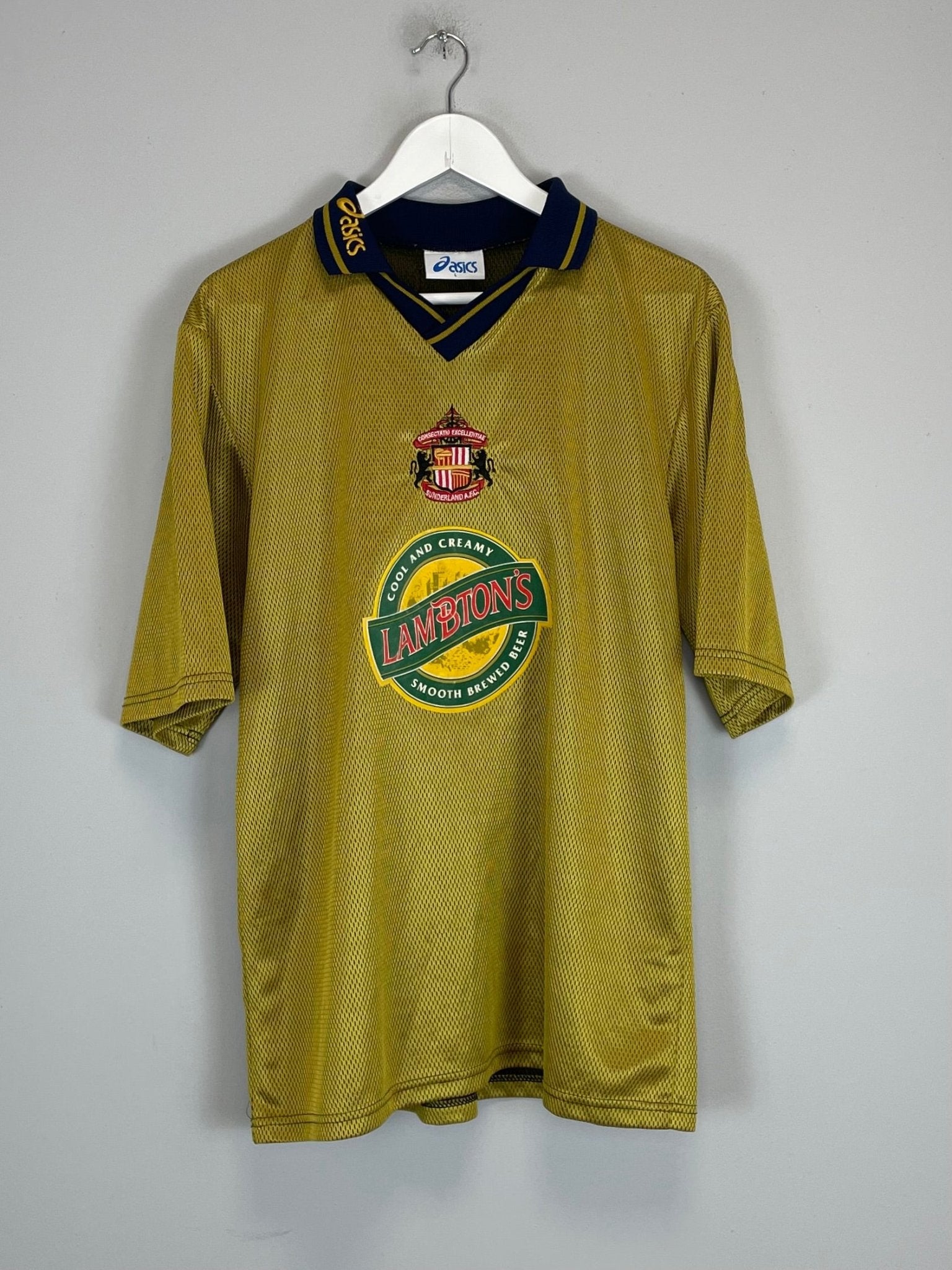 Shop 1997/99 SUNDERLAND AWAY SHIRT (L) ASICS, classic football shirts, vintage football shirts & retro soccer jerseys at Cult Kits