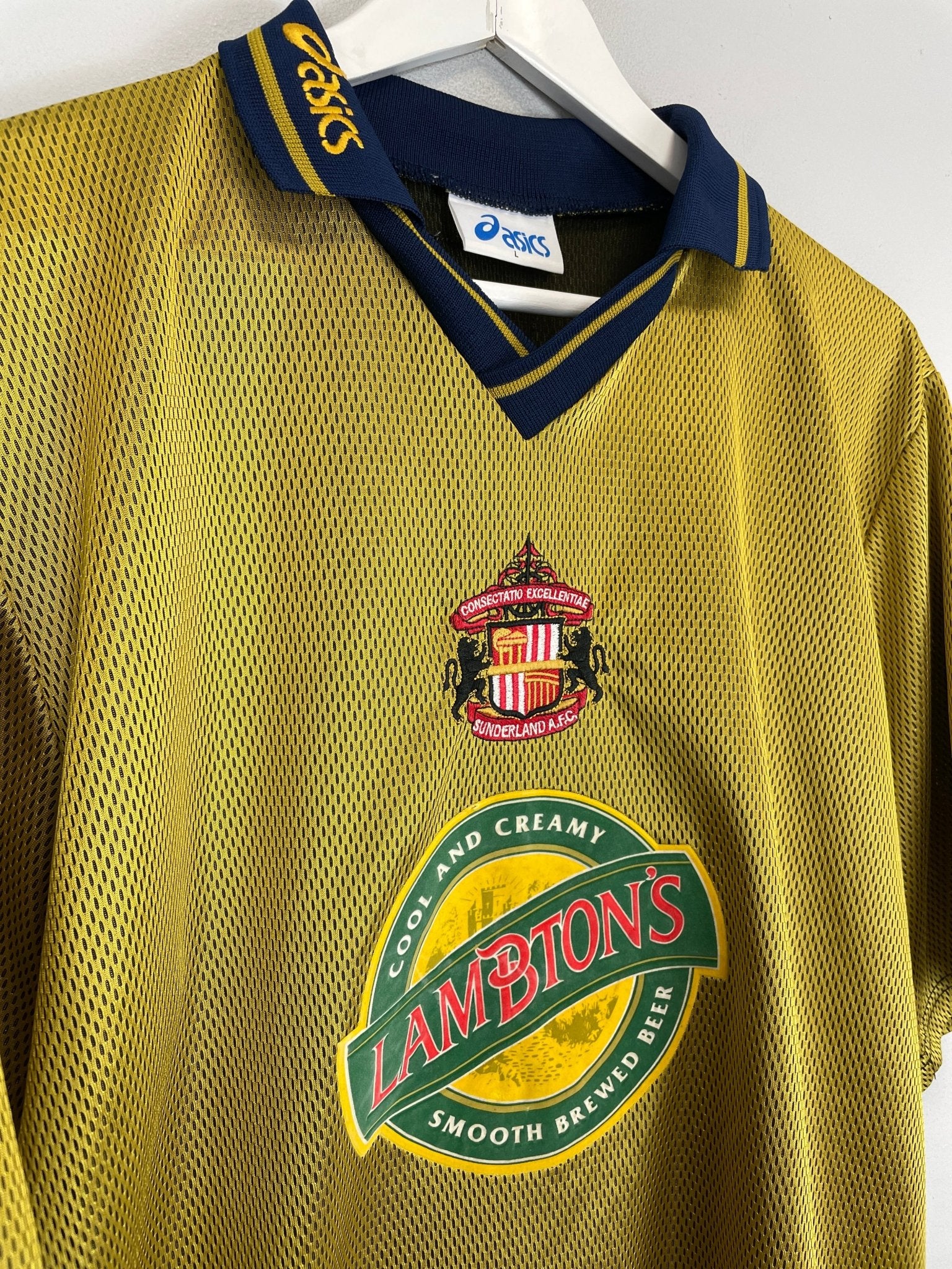 Shop 1997/99 SUNDERLAND AWAY SHIRT (L) ASICS, classic football shirts, vintage football shirts & retro soccer jerseys at Cult Kits