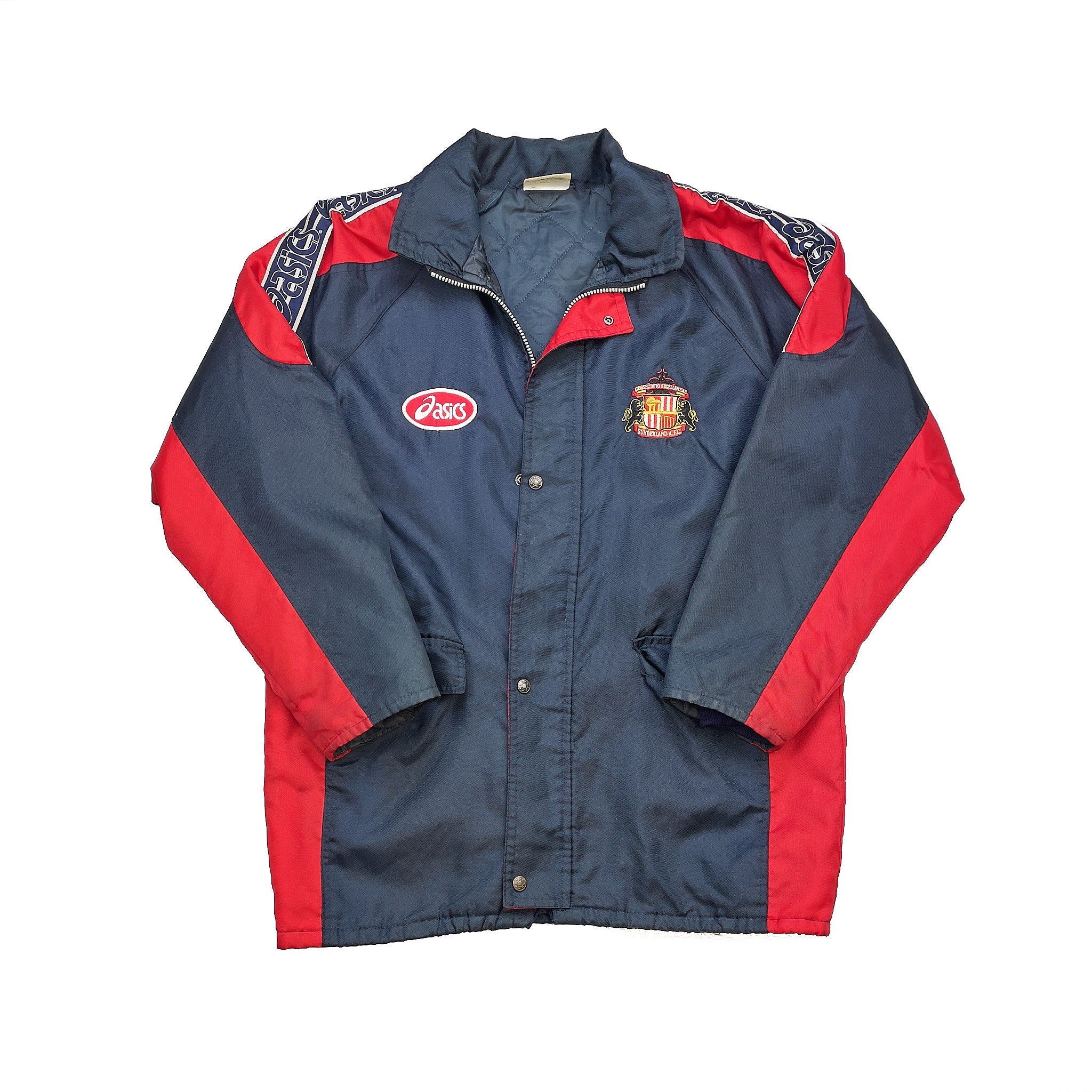 Buy 1997/99 Sunderland Bench Coat (M) Asics ~ Free worldwide shipping ~ Authentic Vintage Football Shirts from Cult Kits