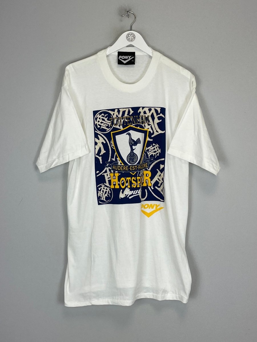 1997/99 TOTTENHAM GRAPHIC T - SHIRT (XL) PONY - Cult Kits - XL - Buy Vintage Football Shirts, Authentic Retro Football Shirts For Sale, Classic Football Shirts & Soccer Jersey